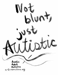 Not blunt, just autistic (black and white)